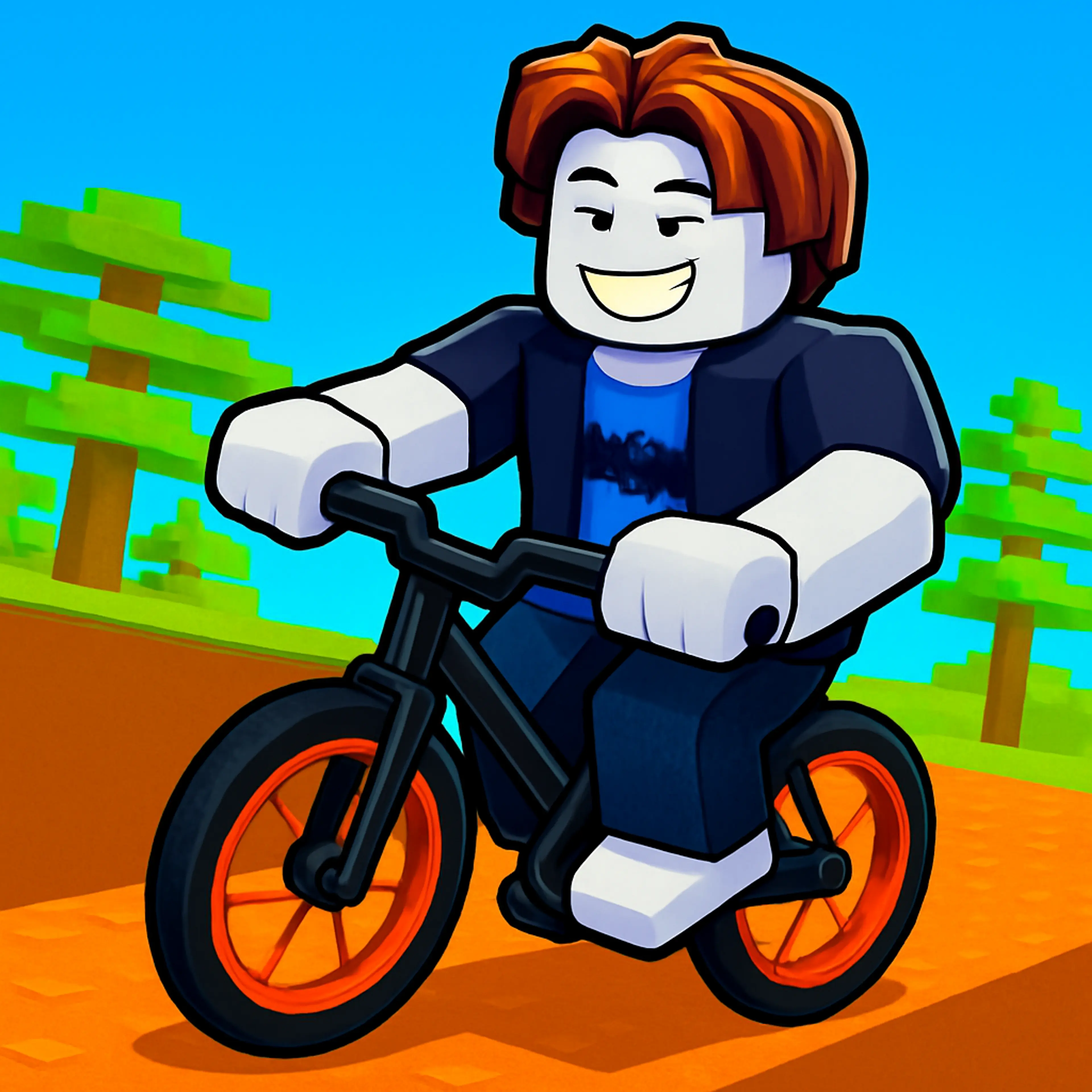 A person on a bicycle